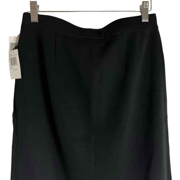 Exclusively Misook Black Acrylic Straight Knit 22” Pencil Skirt Size Small - Picture 8 of 12